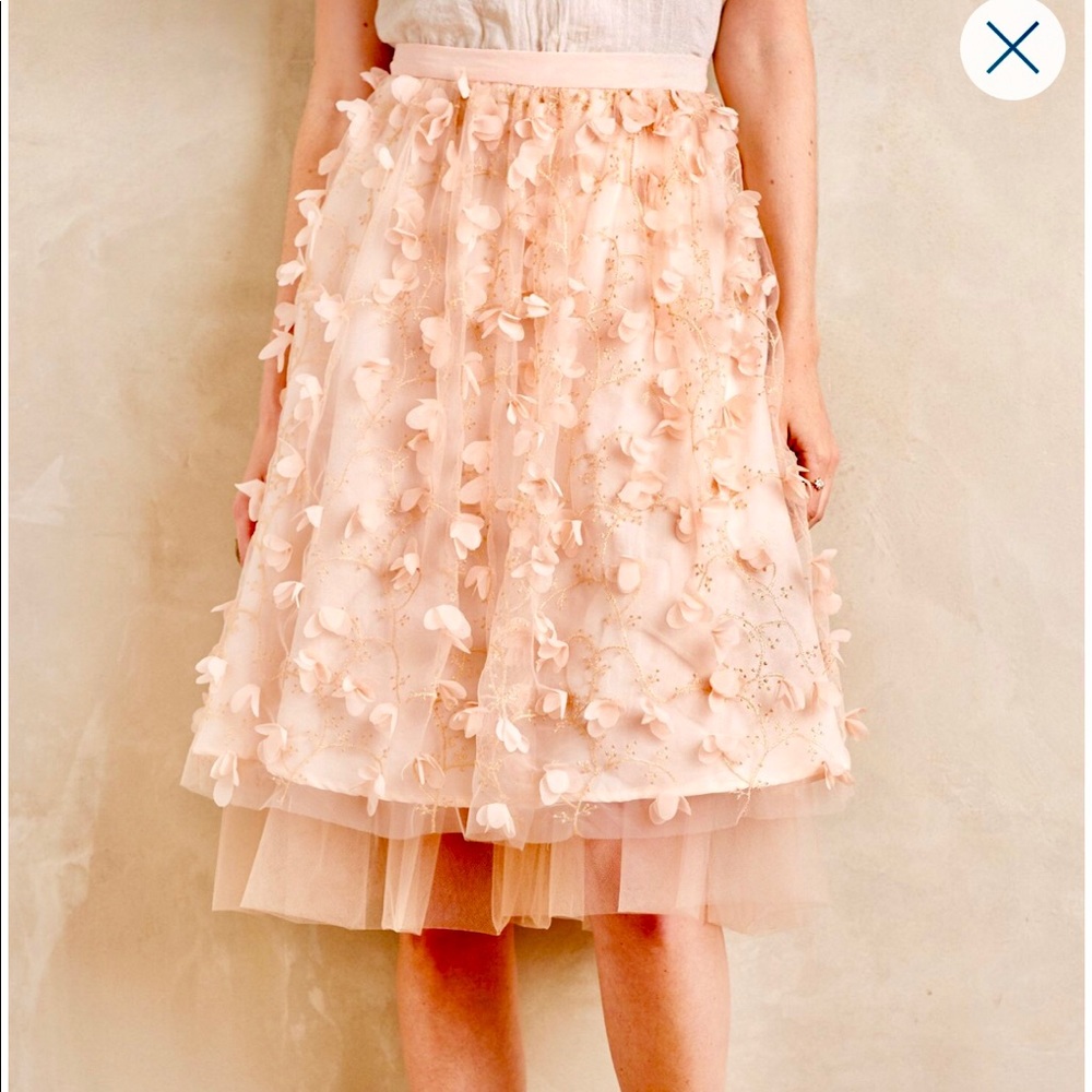 Anthropologie Flutter Fete Skirt
